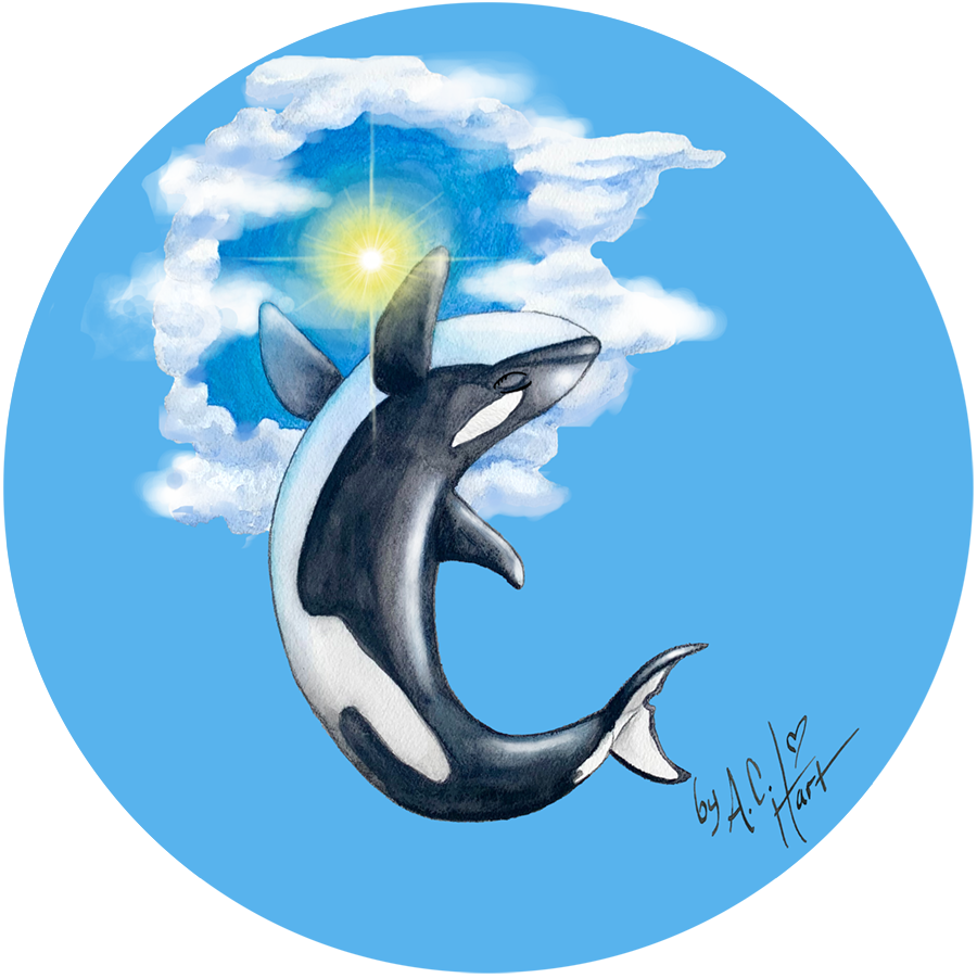 Cosmic Whale Pod Sequim, K12, Southern Resident Orca, Pacific Northwest